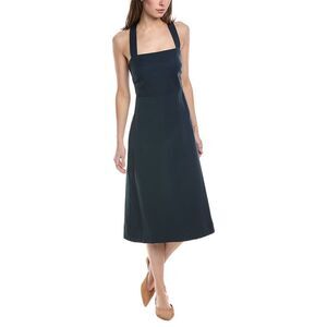 empire line midi dress with sleeves Ombr Lace Flutter-Sleeve Empire-Waist Midi Dress L / BLUE/DARK BLUE